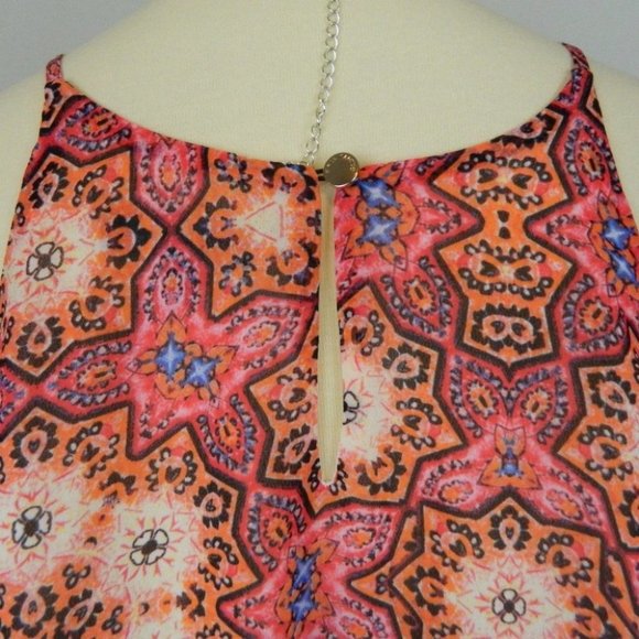 Vince Camuto Pink Orange Blue Sleeveless Spaghetti Strap Summer Top  Size XS - Picture 5 of 8